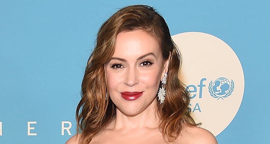 Alyssa Milano is Joined by Husband Dave Bugliari & Son Milo at UNICEF