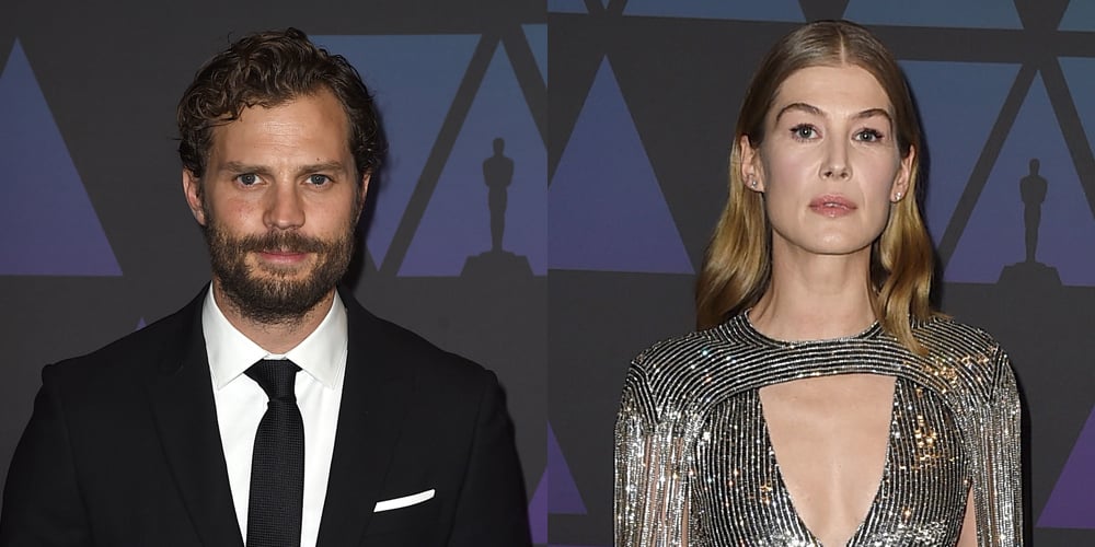 ‘A Private War’ Co-Stars Jamie Dornan & Rosamund Pike Attend Governors