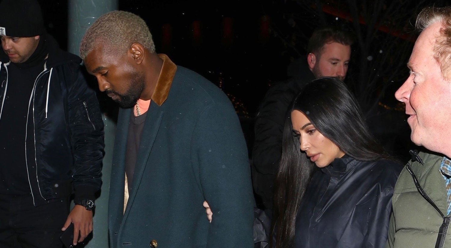 Kim Kardashian & Kanye West Head to Family Dinner in Aspen | Kanye West
