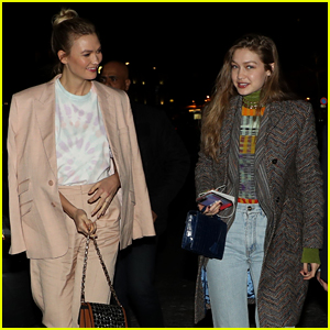 Cara Delevingne & Karlie Kloss Attend Dior Fashion Show During Paris