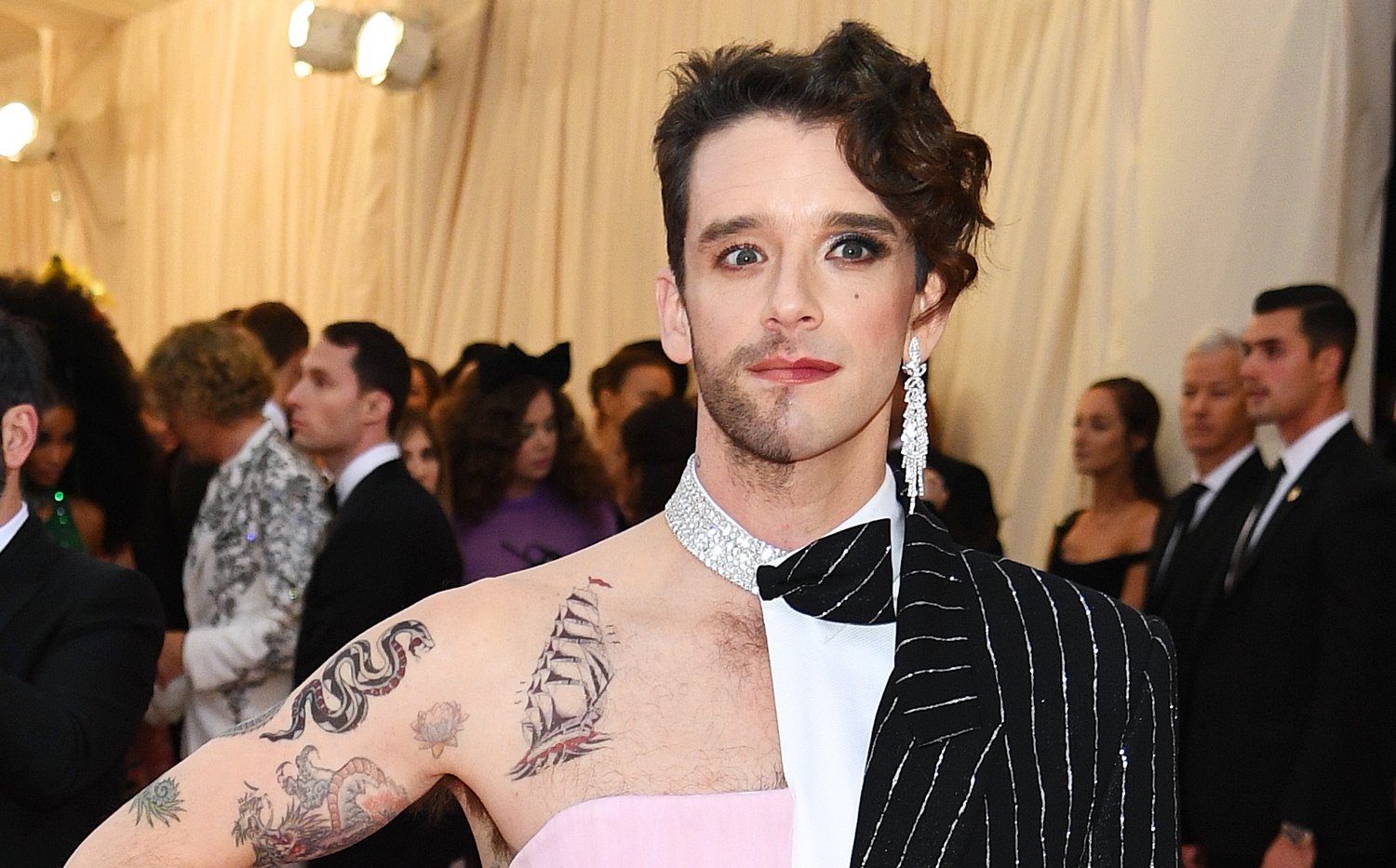 Michael Urie Wears Daring Half Dress, Half Tuxedo Outfit to Met Gala 2019! 2019 Met Gala, Met