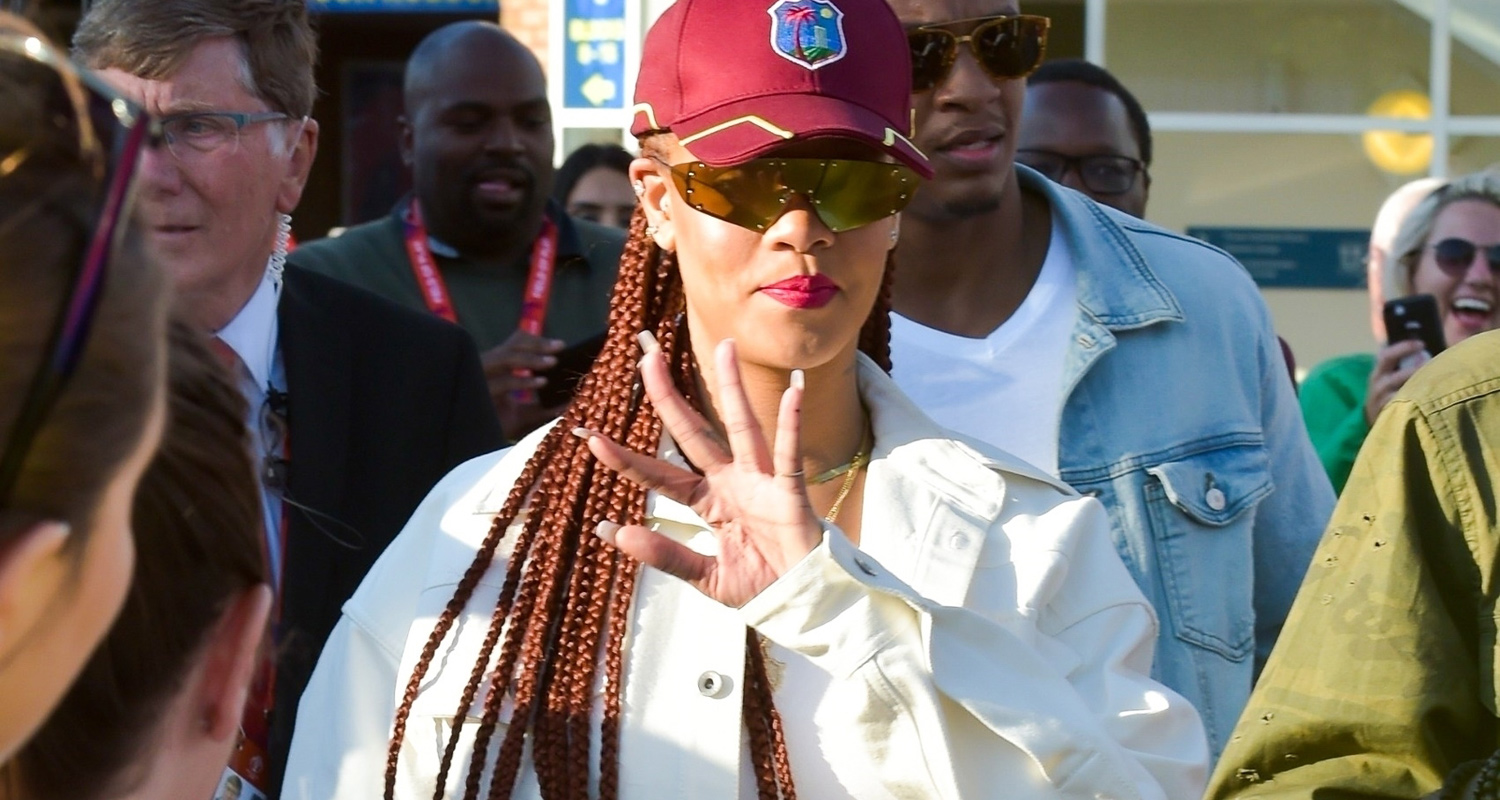 Rihanna Shows Her Support For West Indies At Cricket World Cup Rihanna Just Jared