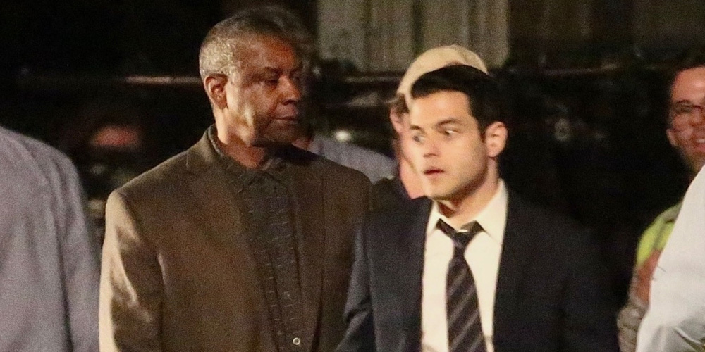 Film Rami Malek Et Denzel Washington Rami Malek & Denzel Washington Film Scenes for ‘Little Things’ in LA