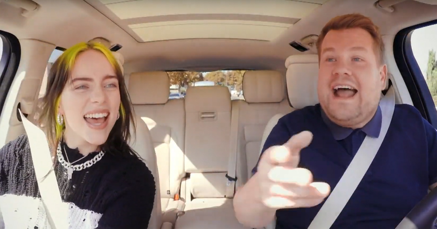 Billie Eilish Belts Out Her Hits on ‘Carpool Karaoke’ With James Corden