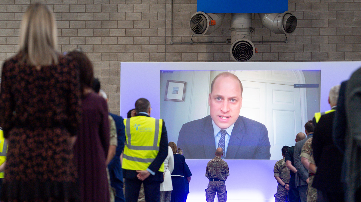 Prince William Opens Coronavirus Hospital Via Video Message From His
