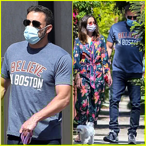 Ben Affleck Shows His Boston Pride During Walk with Ana de Armas
