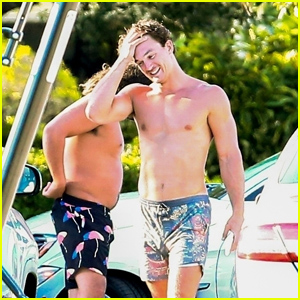 Tyler Cameron Shows Off His Summer Tan Shirtless After a Fishing Tr...