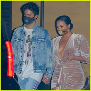 Demi Lovato & Fiance Max Ehrich Hold Hands While Leaving Nobu
