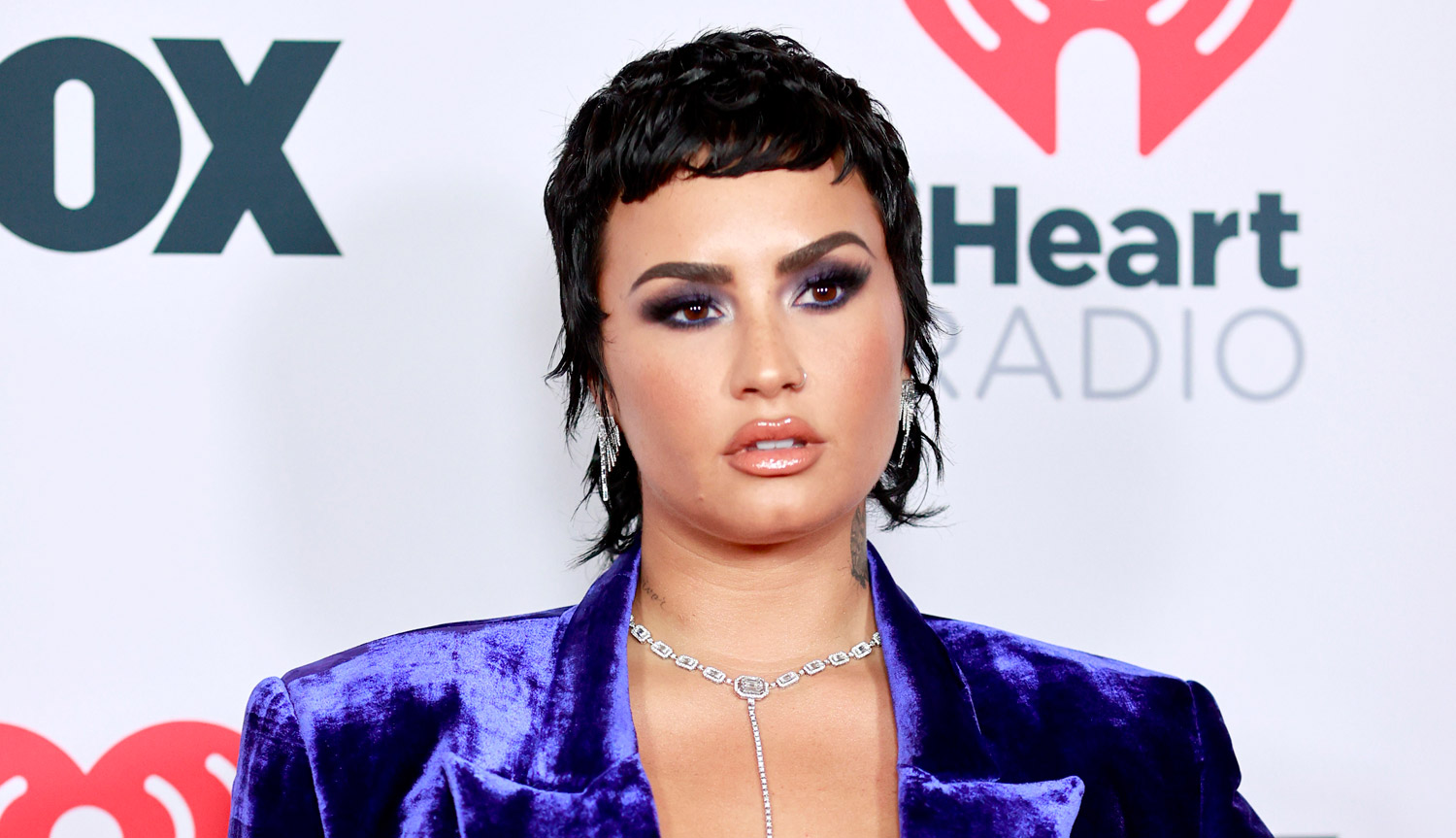 Demi Lovato Rocks a Velvet Suit at iHeartRadio Music Awards 2021 | 2021