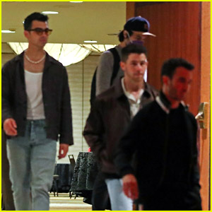 Jonas Brothers Leave a Studio After Reportedly Filming New Music Video (Photos)