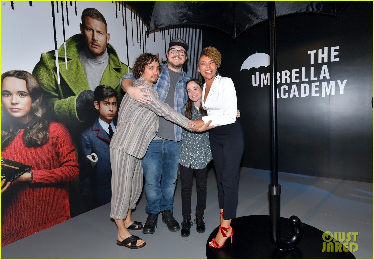 Ellen Page, Tom Hopper, & Mary J. Blige Attend 'The Umbrella Academy ...